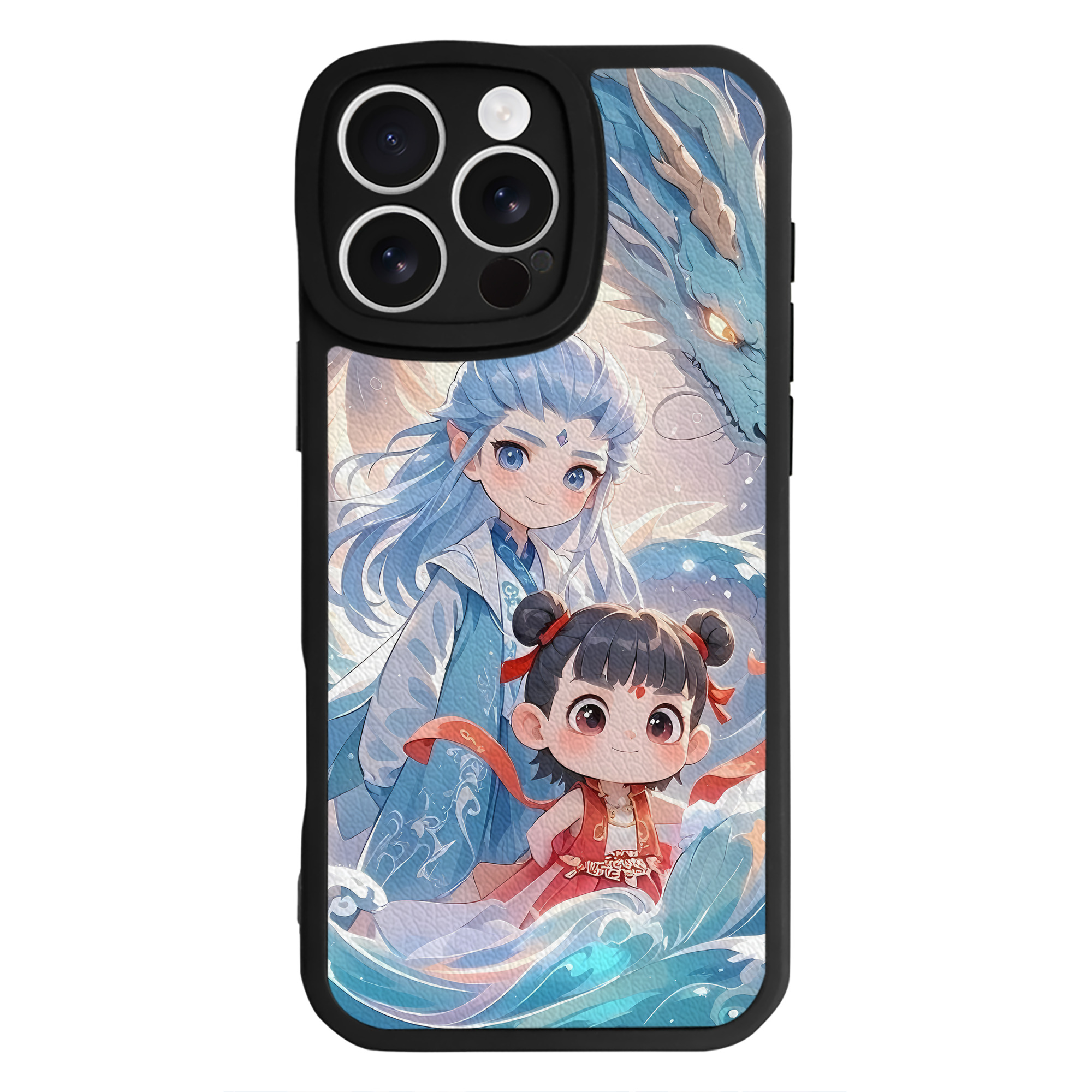 （画像用） Ne Zha 2 ナタ 魔童の大暴れ 【iPhone 16シリーズ対応】シリコンスマホケース（レザー調） 材質：シリコン